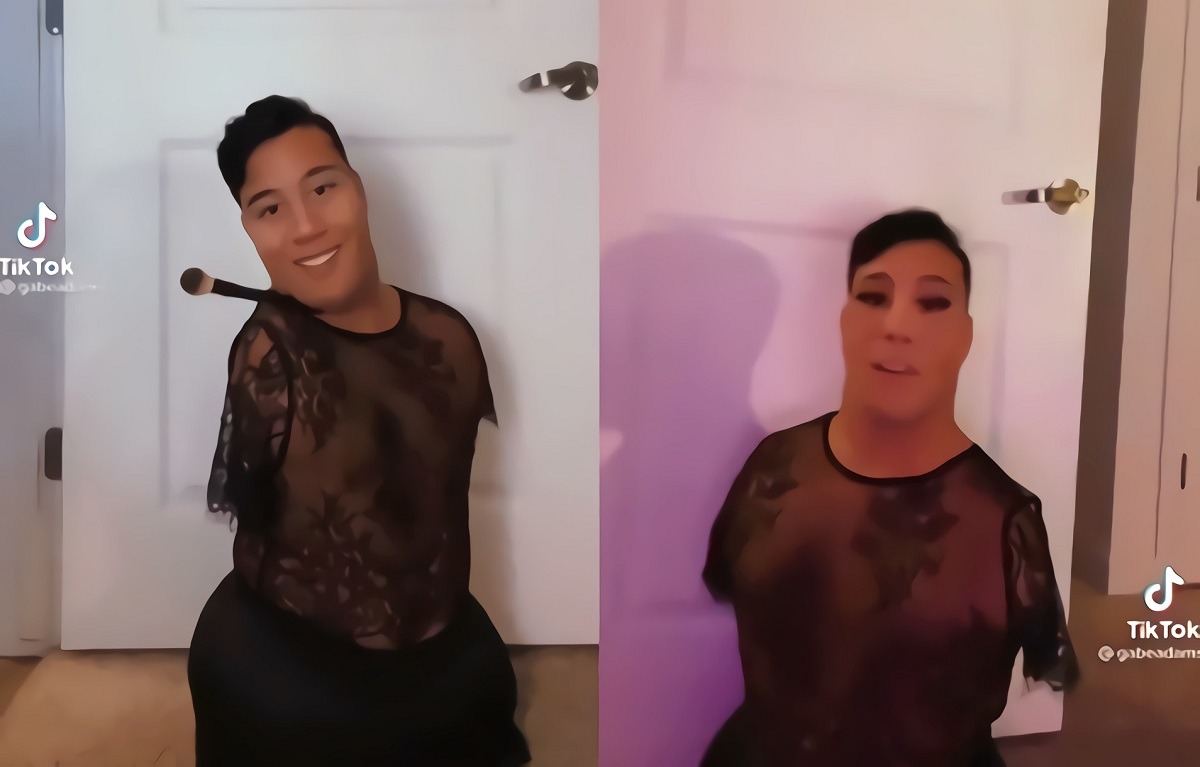 Congenital Quadruple Amputee TikToker 'gabeadams' Doing Makeup Without Arms or Legs Goes Viral. Inspirational Video Shows Gabe Adams TikToker Missing Both Arms and Legs Doing Makeup With Ease. 'gabeadams' 'let's do a glam look' makeup tiktok video.