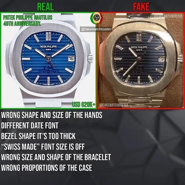 Did Lil Baby Buy a Fake Patek Philippe Watch for $400K? Evidence showing Lil Baby's Fake Patek Philippe watch. Photos comparing Lil Baby Fake Patek Philippe watch to a real watch.