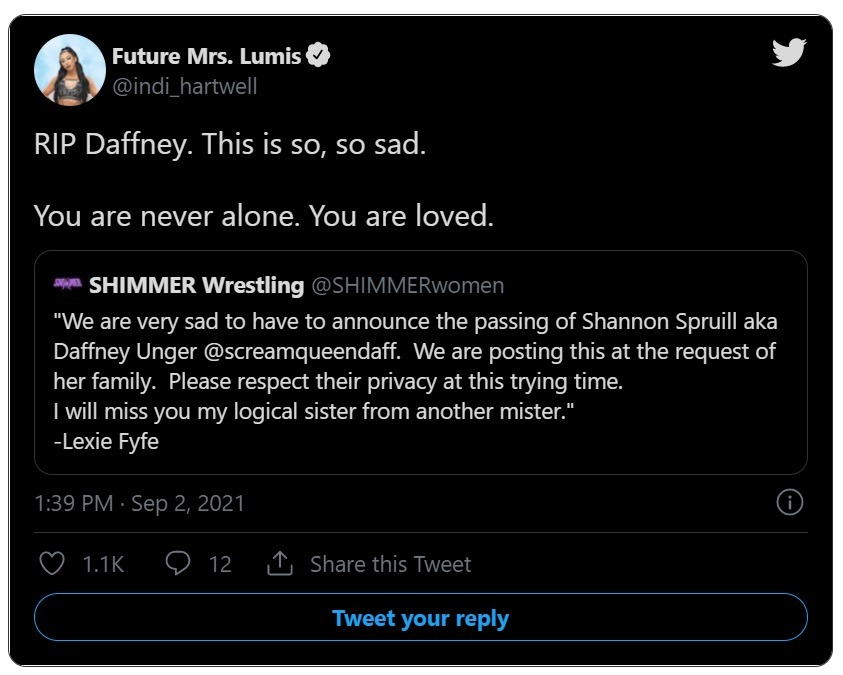Wrestler Daffney Unger Dead: Why Did Shannon Claire Spruill aka Daffney Unger Commit Suicide? Daffney Unger Instagram Live Video before committing suicide. Reactions to Daffney Unger death.