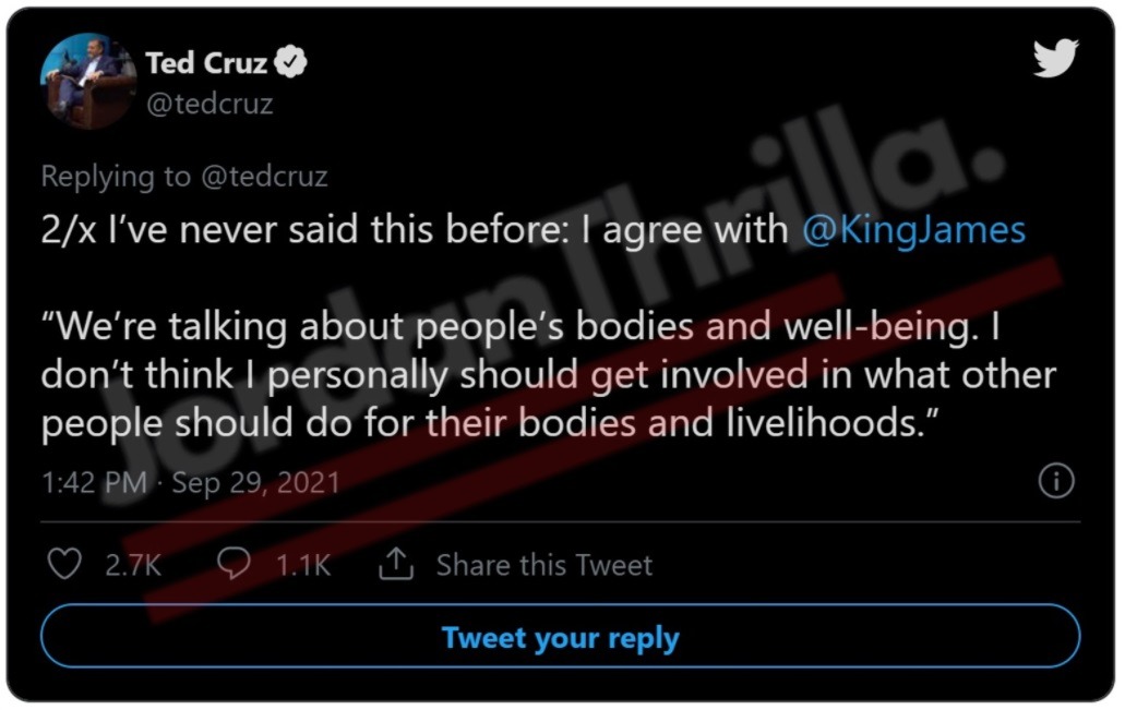 Stan Van Gundy Reacts to Ted Cruz Agreeing With Black NBA Players on COVID Vaccine Stances. Stan Van Gundy reacts to Ted Cruz standing with black people on COVID vaccine mandates. Ted Cruz agrees with Lebron James, Kyrie Irving, Andrew Wiggins, Bradley Beal, and Jonathan Isaac on their stance against the vaccine.