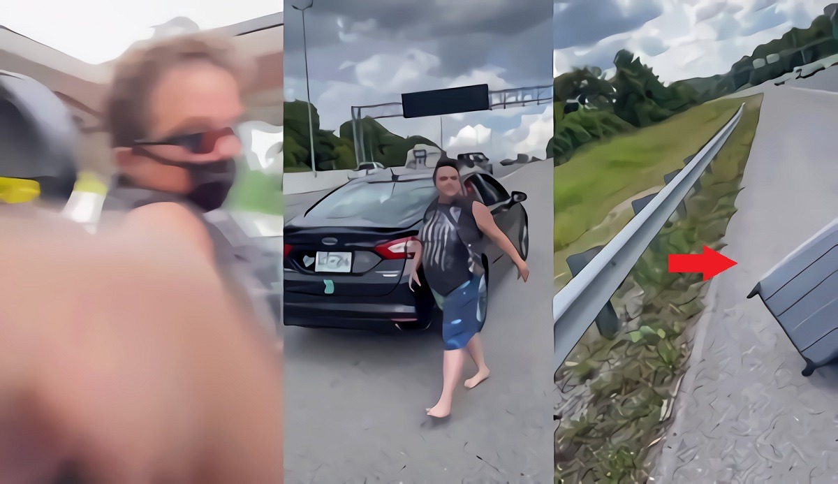 Viral Video Shows Moment Tennessee Lyft Driver Kicks Out Passenger on Highway Then Almost Wrecks While Speeding Off. Karen Video showing Tennessee Lyft driver kicks out passenger on highway