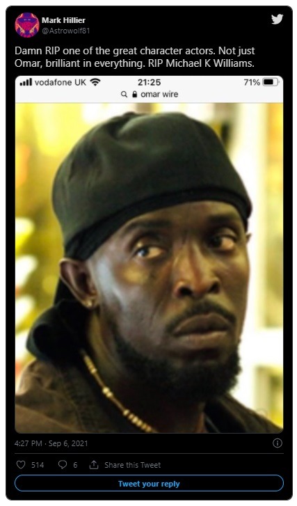 Social Media Reacts to the Wire Actor Michael K. Williams aka Omar Little Found Dead After Possible Fentanyl or Heroin Overdose. Michael K. Williams cause of death explained