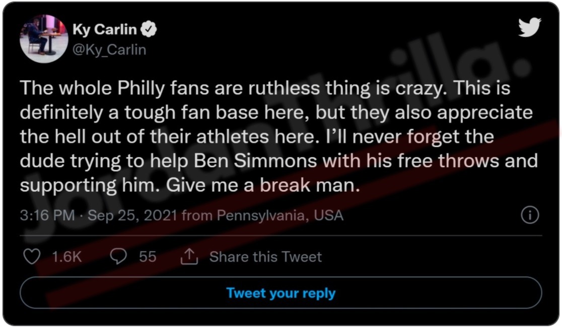 Was This the Moment Ben Simmons Stopped Loving Philly Sixers Fans? The answer to when did Ben Simmons turn on Philly Sixers. Sixers fan coaching Ben SImmons during free throw connected to trade request. The reason Ben Simmon's doesn't want to play in front Sixers fans. Ben Simmons saying he loves Sixers fans.