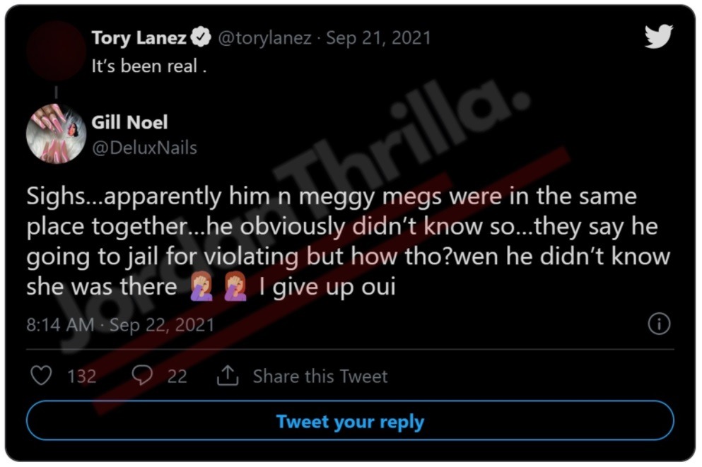 Why is Tory Lanez Going to Jail? Or is Tory Lanez Suicidal? Tory Lanez Cryptic Tweet Explained. Details on why Tory Lanez is going to jail. Details on why people fear Tory Lanez committing suicide. Tory Lanez 'It's been real' tweet explained.