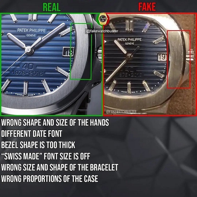 Did Lil Baby Buy a Fake Patek Philippe Watch for $400K? Evidence showing Lil Baby's Fake Patek Philippe watch. Photos comparing Lil Baby Fake Patek Philippe watch to a real watch.