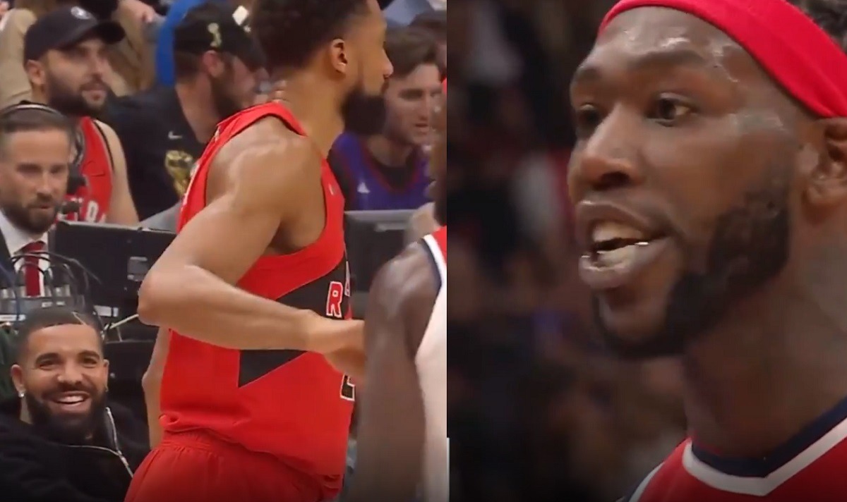 Did Montrezl Harrell Curse Out Drake? Referees Give Technical Foul After Montrezl Harrell Almost Fights Drake