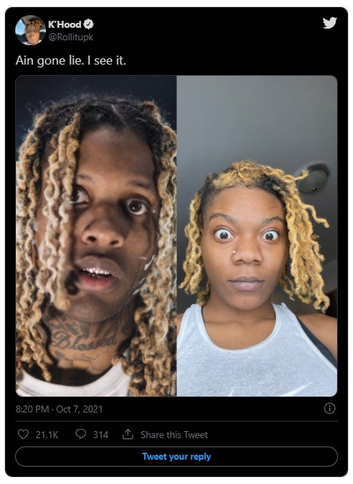 Does TikTok Star K'Hood Look Like Lil Durk? K'Hood Compares Herself to Lil Durk in Viral Post