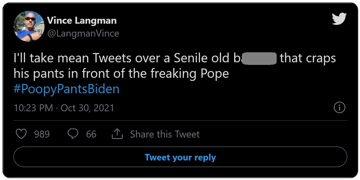 Did Joe Biden Poop Himself While Meeting the Pope Francis at The Vatican? Here is Why Hashtag #PoopypantsBiden is Trending Worldwide. The situation dubbed the "Joe Biden Bathroom Accident Gate" has the hashtag #PoopyPantsBiden trending worldwide. Chart explaining how rumor of Joe Biden pooping himself while meeting Pope Francis at the Vatican started. Social Media reactions to rumor Joe Biden pooped himself at The Vatican while meeting Pope Francis.