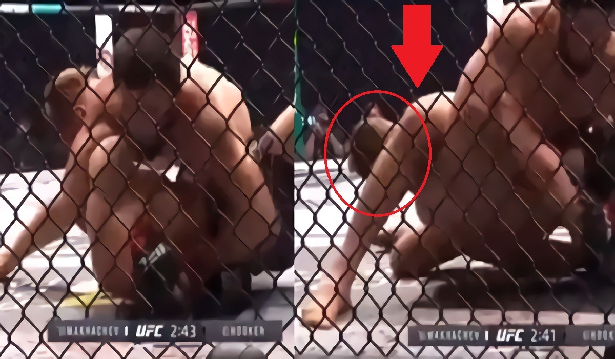 Khabib Nurmagomedov Telling Islam Makhachev To Move His Leg Over Dan Hooker Head To Secure Submission Victory at UFC 267 Goes Viral