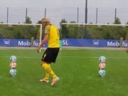 Did Erling Haaland Do the Greatest Soccer Trick Ever? Erling Haaland Soccer Trick Target Practice Goes Viral