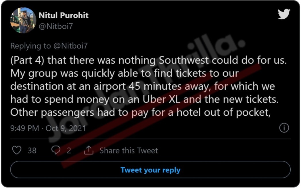 Are Southwest Airlines Pilots on Strike Due to COVID Vaccine Mandate? Twitter User Exposes Southwest Airlines Allegedly Lying About 800 Flight Cancellations. Southwest Airlines vaccine gate Over Details on why over 800 Southwest Airlines flights are cancelled