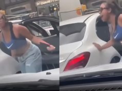 Video Shows Car Running Over Twerking Woman's Foot Leading to Her Breaking Her Friend's Mercedes-Benz in Middle of Road