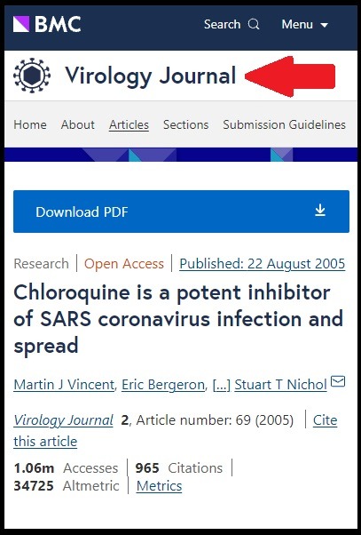 Leaked Study Published by NIH May Prove Dr. Anthony Fauci Knew Chloroquine Treats COVID and Prevents Spread. Details of The Study Dr. Fauci's NIH Published on Chloroquine Working Against COVID-19 in Both Treatment and Prevention. Details of the Chloroquine is a potent inhibitor of SARS coronavirus infection and spread study. Details of Dr. Fauci knew Chloroquine prevents COVID-19