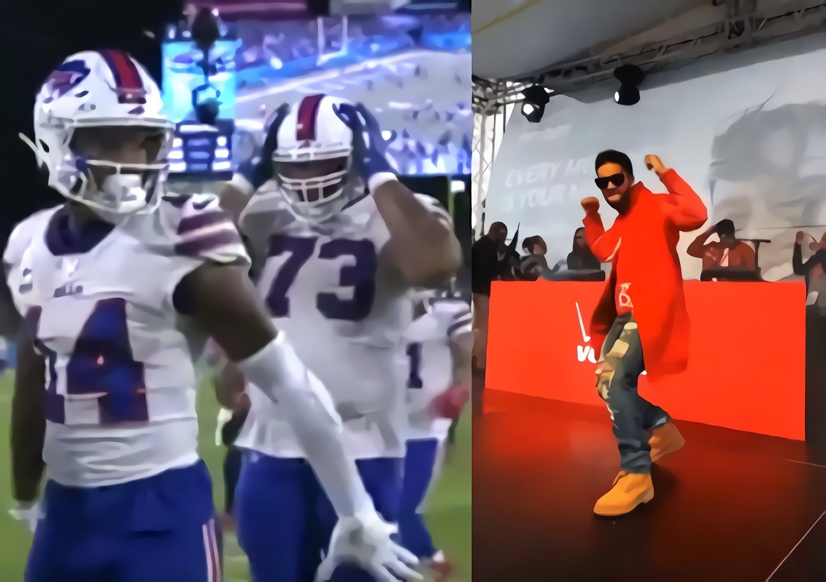 WR Stefon Diggs Does Omarion Challenge Dance To Celebrate Touchdown During Bills vs Titans
