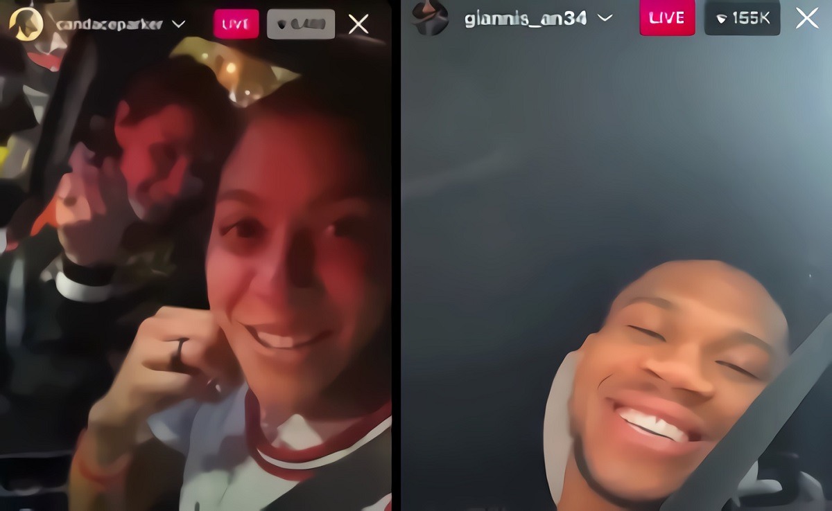 Candace Parker Imitates Giannis Antetokounmpo Ordering Chick-fil-A While Ordering Food From Fratello's on IG Live After WNBA Championship. WNBA Champion Candace Parker Mimicks Giannis Antetokounmpo Ordering Food From Chick-fil-A after Bucks Championship. Candace Park was ordering food from Fratello's. 