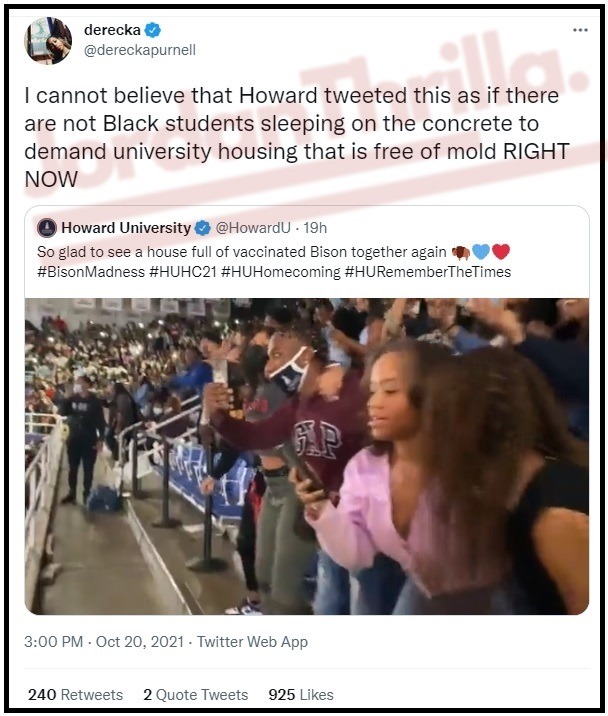 Social Media Reacts to Blackburn Takeover Videos Exposing Howard University Students Are Coughing Up Blood from Mold Exposure. Social Media Reacts to Blackburn Takeover Videos Exposing Howard University Students are Coughing Up Blood from Mold Exposure and Didn't Have Internet Access. Social Media Reactions to #BlackburnTakeover and Howard University Students Getting Sick from Mold Exposure and Rat Infestation. TikTok video from Howard University student Chandler Robinson.