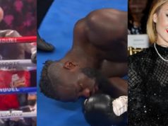 Deontay Wilder's Wife Telli Swift Reacting to Tyson Fury Knocking Him Out in 11t...