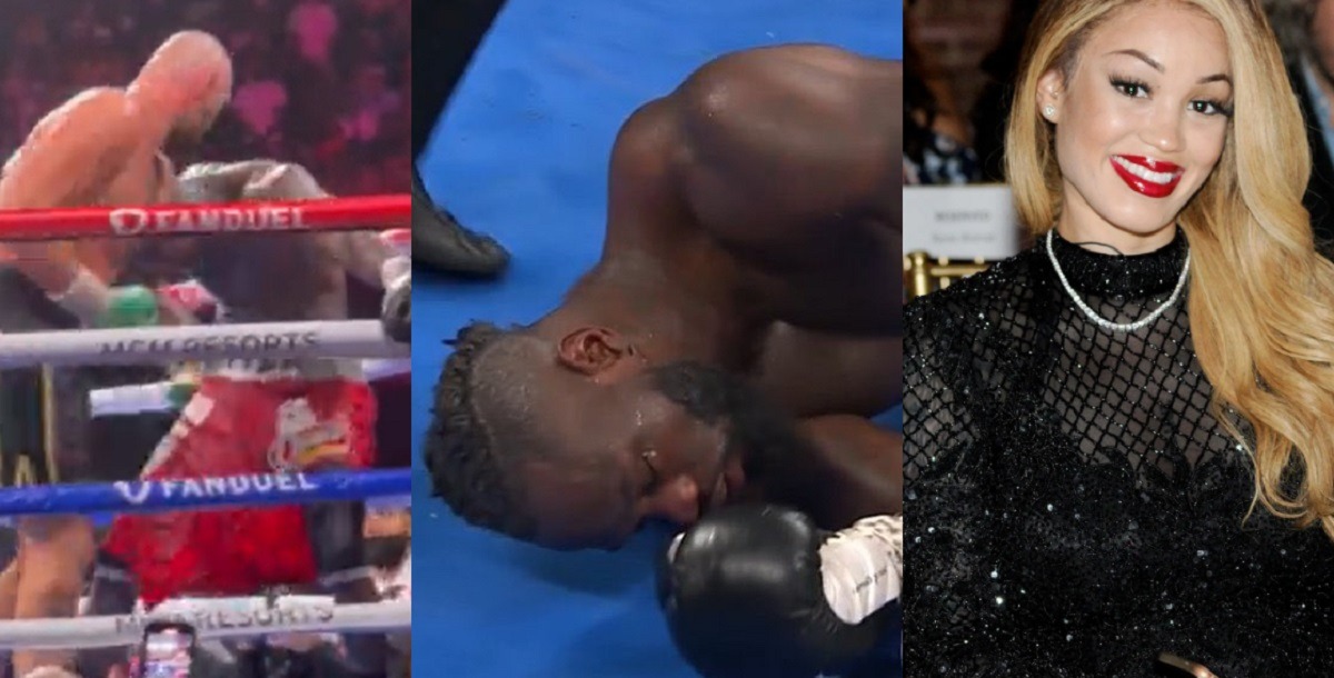 Deontay Wilder's Wife Telli Swift Reacting to Tyson Fury Knocking Him Out in 11th Round of Trilogy Goes Viral. Deontay Wilder's Wife Telli Swift Crying after Tyson Fury Knocked Him Out in 11th Round of Trilogy details. Wife Telli Swift reaction to Tyson Fury knocking out Deontay Wilder