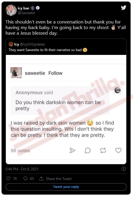 Saweetie Reacts to Colorist Racist Allegations After Strange Interview with Too Short as Her Fans Provide Evidence Clearing Her Name. The video that made people think at Saweetie is colorist racist. Saweetie responds to colorist racist accusations after Too Short interview.