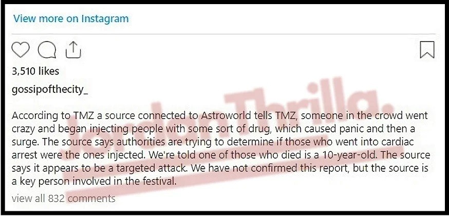 People Accuse Kylie Jenner of Lying After Video Surfaces of Travis Scott Continuing to Perform In Front Dying Fans During Astroworld Festival Terrorist Attack. People Accuse Kylie Jenner of Lying About Not Knowing People Died During Astroworld Festival Terrorist Attack After Video Surfaces of Travis Scott Continuing to Perform In Front of Dying Fans. Kyle Jenner's Astroworld Festival Instagram Story. Travis Scott performing in front of a dying fan at Astroworld Festival. Details on how a Possible Astroworld Festival Terrorist Attack Led to 8 People Dying After the Terrorist Injected People with Drugs. Kylie Jenner responds to Astroworld Festival backlash.