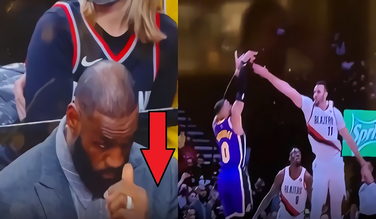 Is Lebron James Fed Up with Westbrook? Lebron James Checking His Watch Reacting to Russell Westbrook Air Ball Goes Viral