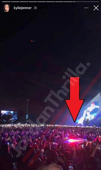 People Accuse Kylie Jenner of Lying After Video Surfaces of Travis Scott Continuing to Perform In Front Dying Fans During Astroworld Festival Terrorist Attack. People Accuse Kylie Jenner of Lying About Not Knowing People Died During Astroworld Festival Terrorist Attack After Video Surfaces of Travis Scott Continuing to Perform In Front of Dying Fans. Kyle Jenner's Astroworld Festival Instagram Story. Travis Scott performing in front of a dying fan at Astroworld Festival. Details on how a Possible Astroworld Festival Terrorist Attack Led to 8 People Dying After the Terrorist Injected People with Drugs. Kylie Jenner responds to Astroworld Festival backlash.