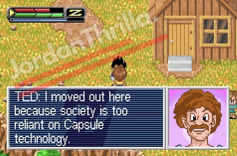 Did GBA Dragon Ball Z: The Legacy of Goku 2 Video Game Pay Homage to Unabomber Ted Kaczynski? Is Unabomber Ted Kaczynski in Dragon Ball Z: The Legacy of Goku 2 Video Game?