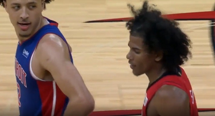 Did Cade Cunningham Diss Jalen Green? Cade Cunningham Responds to Jalen Green Talking Trash to Him After Dunking on Him. The Moment Jalen Green Dunks on Cade Cunningham then Trash Talks Him. Cade Cunningham Reacts to Jalen Green Talking Trash to Him After Dunking on Him. Cade Cunningham disses Jalen Green.
