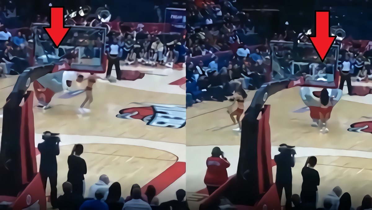 Video of Houston Rockets Mascot Eating Out Cheerleader on Live TV Goes Viral: How Did Rockets Mascot Eat a Cheerleader?