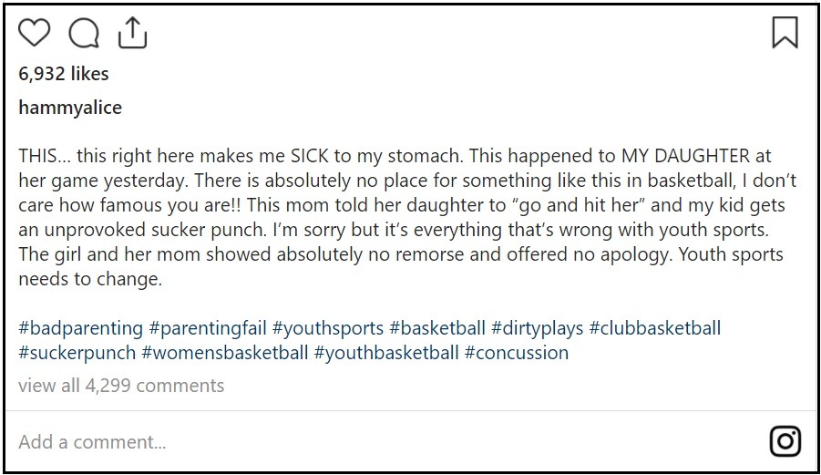 15-year-old Girl Lauryn Ham Suffers Brain Injury After Sucker punch Knockout at California OC youth Basketball Game. Why Was 15-year-old Girl Lauryn Ham Sucker punched at California OC youth Basketball Game? Lauryn Ham's Mother Alice Ham Reacts to Sucker Punch Knockout During OC Youth Basketball Game