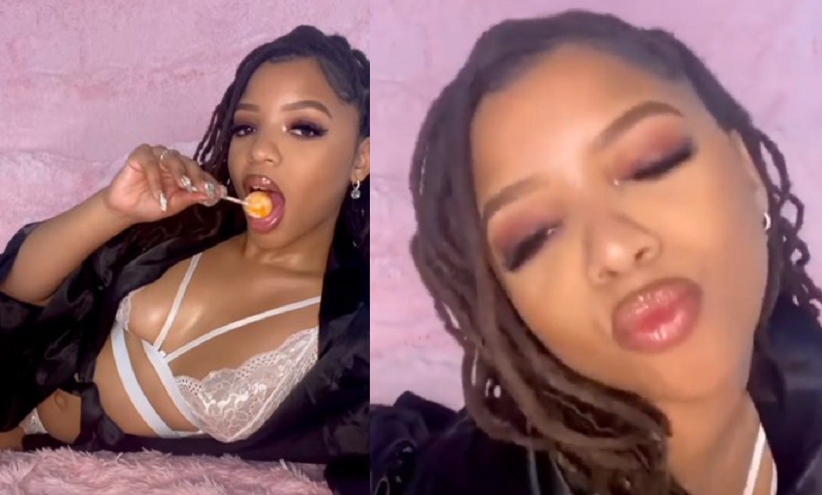 Details on Why Chloe Bailey Lingerie Lollipop Sucking Video is Receiving Backlash for Showing Too Much Skin as Fans React