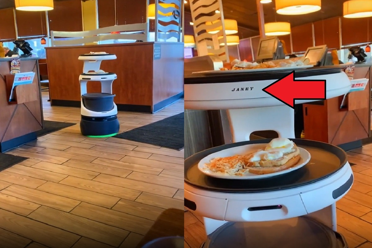 Viral TikTok Video of Robot Waiter at Denny's Sparks Concern For the Future of Human Waiters and Waitresses. Spooky TikTok Video of Robot Waiter at Denny's Gives Bad Vibes About the Future of Human Waiters and Waitresses