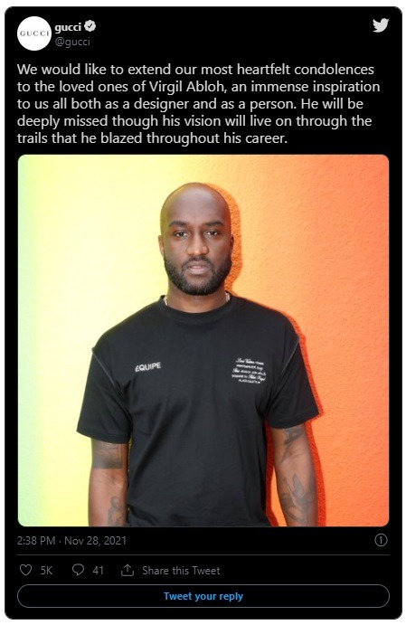 What Type of Rare Cancer Did Virgil Abloh Have? Celebrities and BTS React to Virgil Abloh Dead at 41 From Rarest Type of Cancer. According to reports Virgil Abloh had heart cancer. Why is Heart Cancer So Rare? BTS and Celebrities React to Virgil Abloh Death. Virgil Abloh's Legacy in Hip-Hop