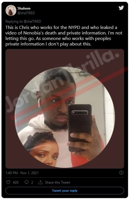 Did NYPD Officer Chris Dox Nenobia aka BKTidalWave By Posting Confidential Cause of Death Information? Here is Why People are saying an NYPD Officer Doxxed Nenobia. People Accuse Alleged NYPD Officer Chris (Fenty815) of Doxxing Nenobia aka BKTidalWave While Revealing her Cause of Death. NYPD officer revealed that Nenobia aka BKTidalWave committed suicide by jumping out of a window. Viral tweets accusing the NYPD officer of doxxing Nenobia by showing her suicide death report. NYPD officer's twitter account "Fenty815" who doxxed BkTtidalwave. Why Did BkTidalWave aka Nenobia Commit Suicide? Leaked adult videos and pictures of Nenobia on OnlyFans. Reactions to Nenobia aka BKTidalWave OnlyFans leak.