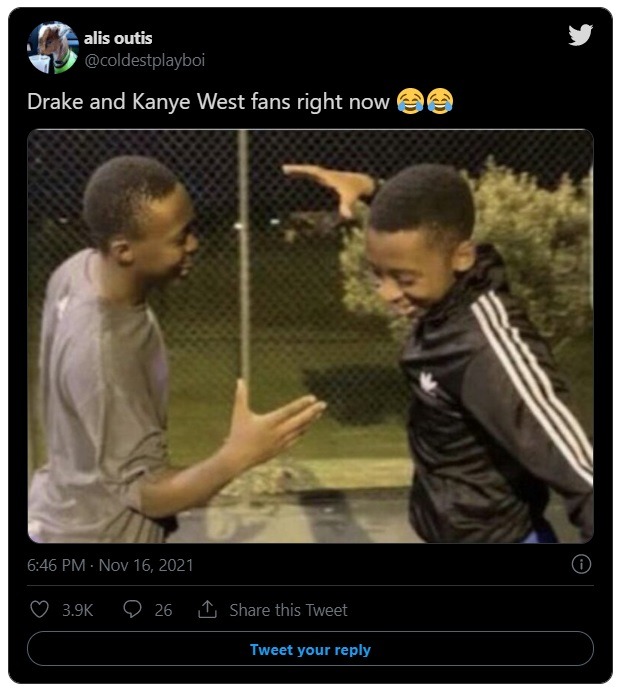 Did Kanye West and Drake Fake Beef? Video of Drake and Kanye Squashing Their Beef By Dancing to 'Knife Talk' Together Sparks Conspiracy Theory. Social Media Reacts to Drake and Kanye West Squashing Their Beef By Listening to Knife Talk Together. Did Kanye West and Drake Fake Their Beef? Drake and Kanye West end beef details.