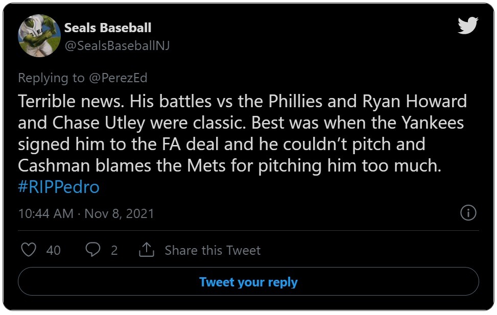 Celebrities React to NY Mets Pitcher Pedro Feliciano Dead: What Was Pedro Feliciano Cause of Death? How Did Pedro Feliciano Die? Social Media Reacts to Pedro Feliciano Dead. Here is What NY Mets Pitcher Pedro Feliciano Did the Day Before He Was Dead. What Was Pedro Feliciano Doing the Day Before He Died?