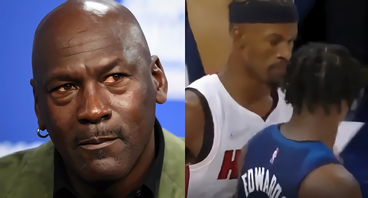 Michael Jordan's Alleged Sons Anthony Edwards and Jimmy Butler Almost Fight During Heat vs Timberwolves, Why Do People Think Jimmy Butler and Anthony Edwards are Related to Michael Jordan? Anthony Edwards fighting Jimmy Butler.
