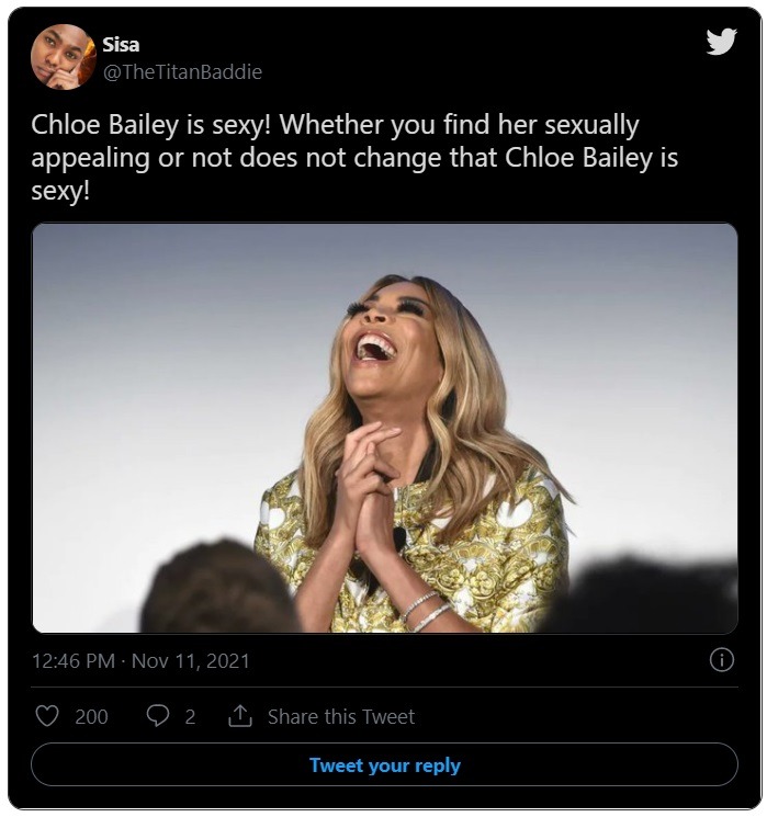 Details on Why Chloe Bailey Lollipop Sucking Lingerie Video is Receiving Backlash for Showing Too Much Skin as Fans React. Chloe Bailey Lollipop Sucking Lingerie Video Receives Backlash for Showing Too Much Skin. Chloe Bailey Fans React to Backlash of Chloe Bailey's Lingerie Lollipop Sucking Video