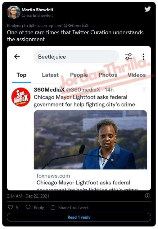 Reaction to Twitter Guy Calling Lori Lightfoot Beetlejuice aka Lester Green. Reaction to Twitter guy saying Lori Lightfoot looks like Beetlejuice.