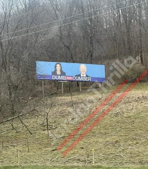 Joe Biden and Kamala Harris 'Dumb and Dumber' Billboard Goes Viral. Where is the Joe Biden and Kamala Harris 'Dumb and Dumber' Billboard Located?