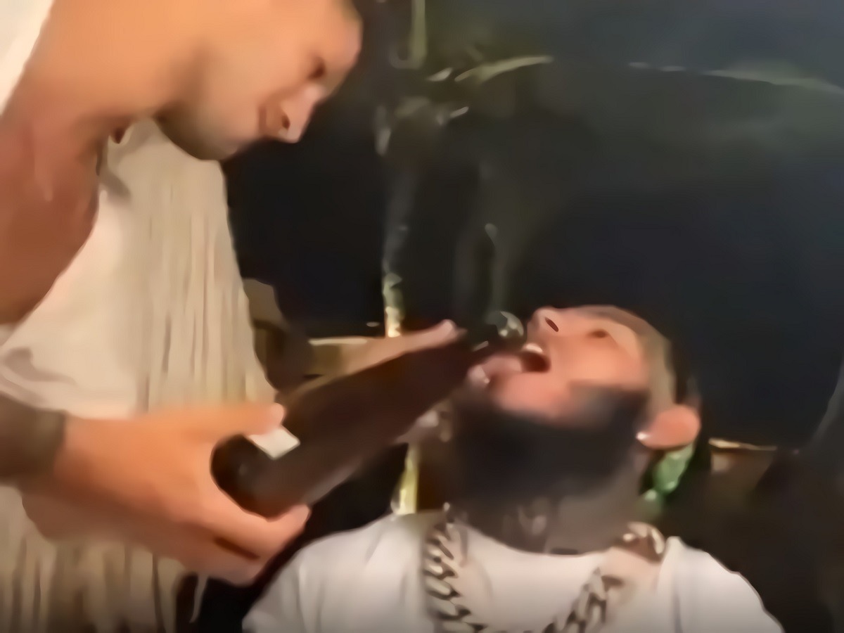 Is Tekashi 6IX9INE Gay? Video of Man Pouring Drink Down Tekashi69 Throat Goes Viral