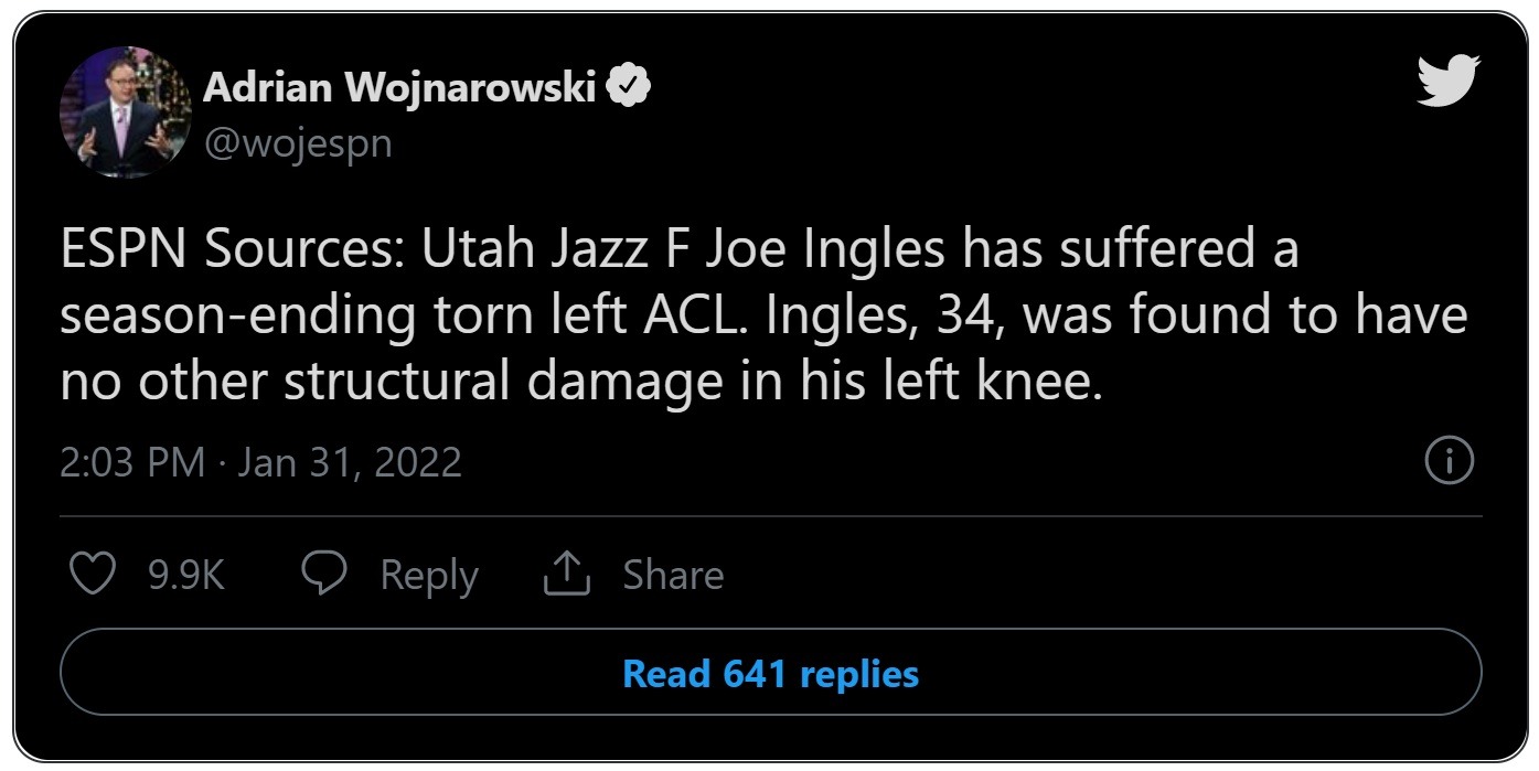 Is Joe Ingles Torn ACL Injury Karma For Injuring Kawhi Leonard's ACL in the 2021 Playoffs? Details about the Joe Ingles ACL Injury Conspiracy Theory.