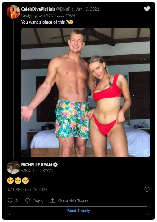 Richelle Ryan OnlyFans Leak? Richelle Ryan Offers Threesome to Rob Gronkowski and His Girlfriend Camille Kostek