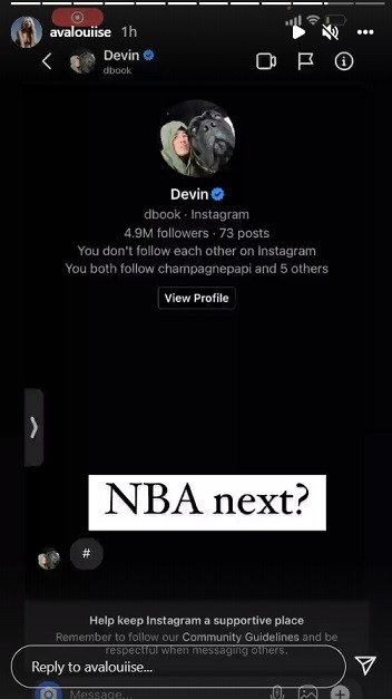 Is Devin Booker Cheating on Kendall Jenner? Ava Louise Exposes Devin Booker in Her DMs Allegedly. Details on Devin Booker smashing Ava Louise.