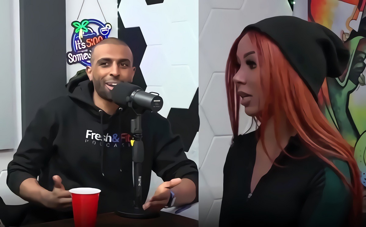 Famous NBA Gold-Digger Brittany Renner Confronts Myron Gaines and Disses Fresh and Fit Podcast Setup