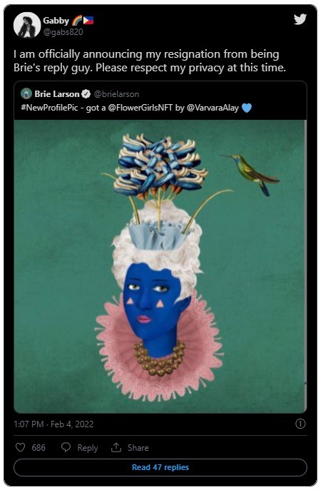 Here is Why Social Media Reacted to Brie Larson's NFT Tweet By Destroying Her Credibility. Details on why people are mad at Brie Larson NFT flower girls tweet.