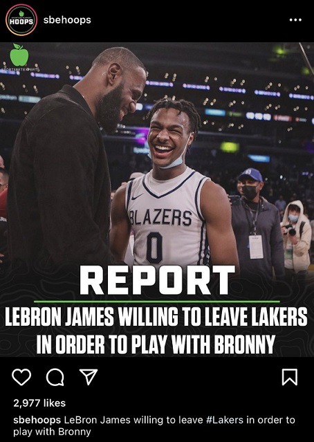 Lebron James Just Made Bronny the Most Valued NBA Draft Pick in NBA History and Put Lakers Future in Jeopardy. Reactions to Lebron James saying he will sign with any team that Drafts Bronny. Details on Lebron James saying he will leave Lakers to play with Bronny James.