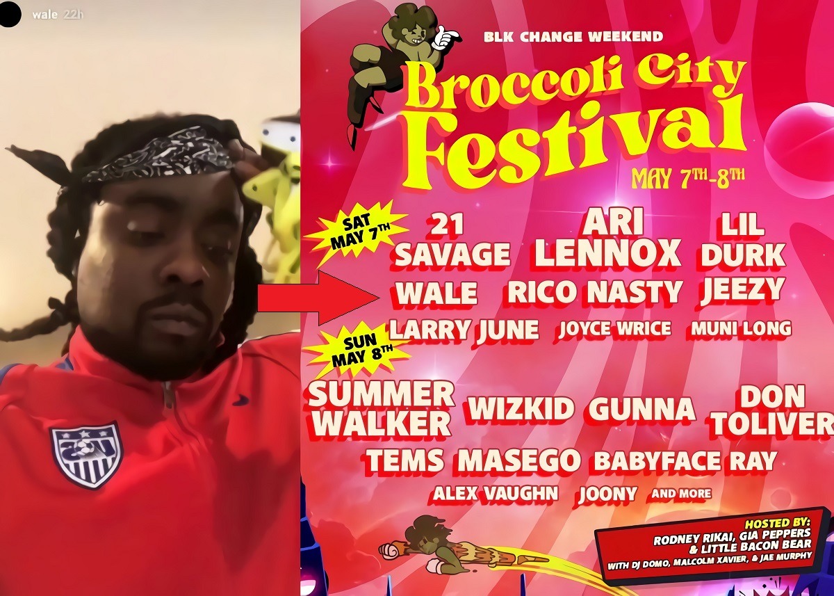 Wale Explains Why He Pulled out the Broccoli City Festival in Washington DC. Why Did Wale Pull Out the Broccoli City Festival in his Washington DC? Wale Explains to Fans Why He Won't Perform at Broccoli City Festival 