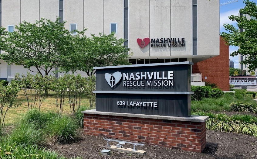 Picture of the homeless shelter Young Buck lives at. Proof Young Buck is homeless at Nashville Rescue Mission.