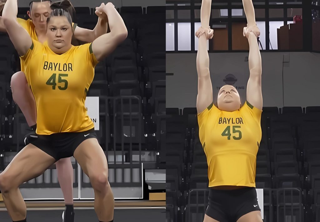 Incredible Physique of #45 Bayley Humphrey from Baylor Acrobatics and Tumbling Team Goes Viral 